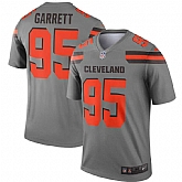 Nike Browns 95 Myles Garrett Gray Inverted Legend Jersey Dzhi,baseball caps,new era cap wholesale,wholesale hats